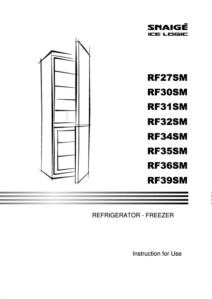 First page image of the manual for Ice Logic RF27SM-S0JJ2E0