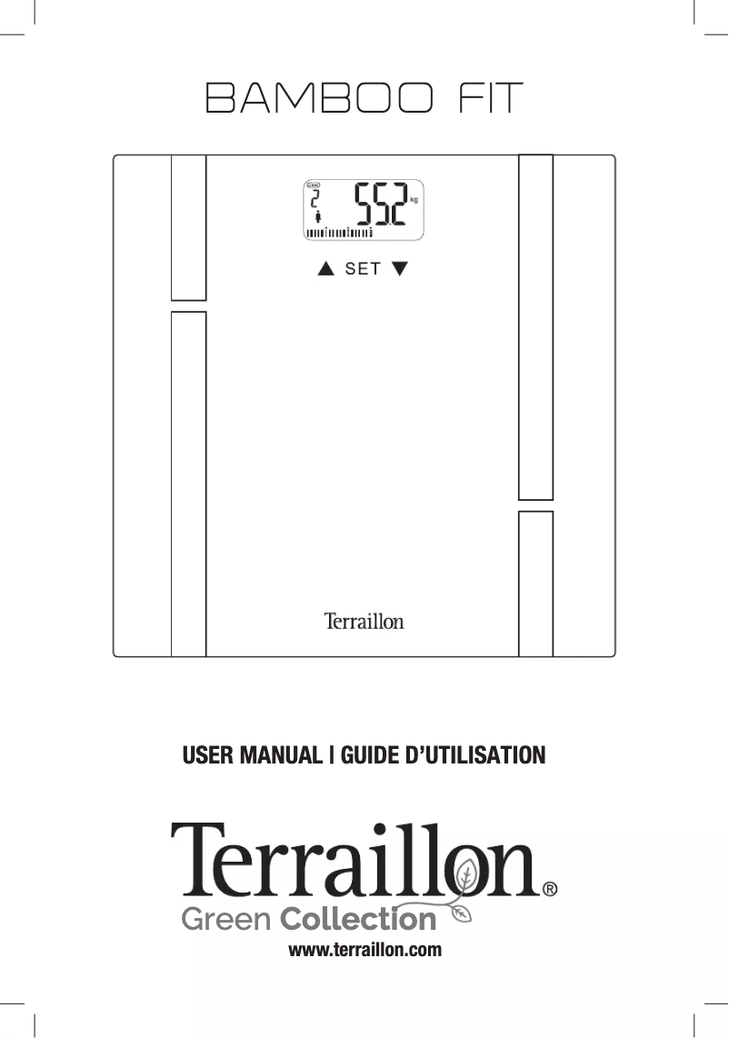 First page image of the manual for Bamboo Fit