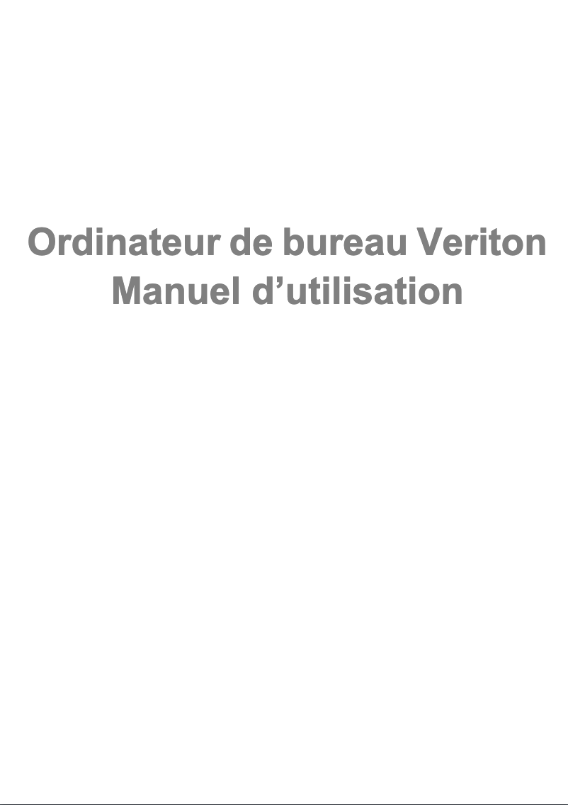 Page 1 of the manual User Manual Acer Veriton N6660G