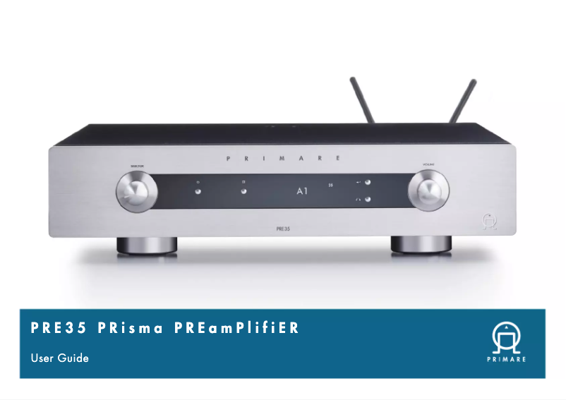 First page image of the manual for PRE35 Prisma