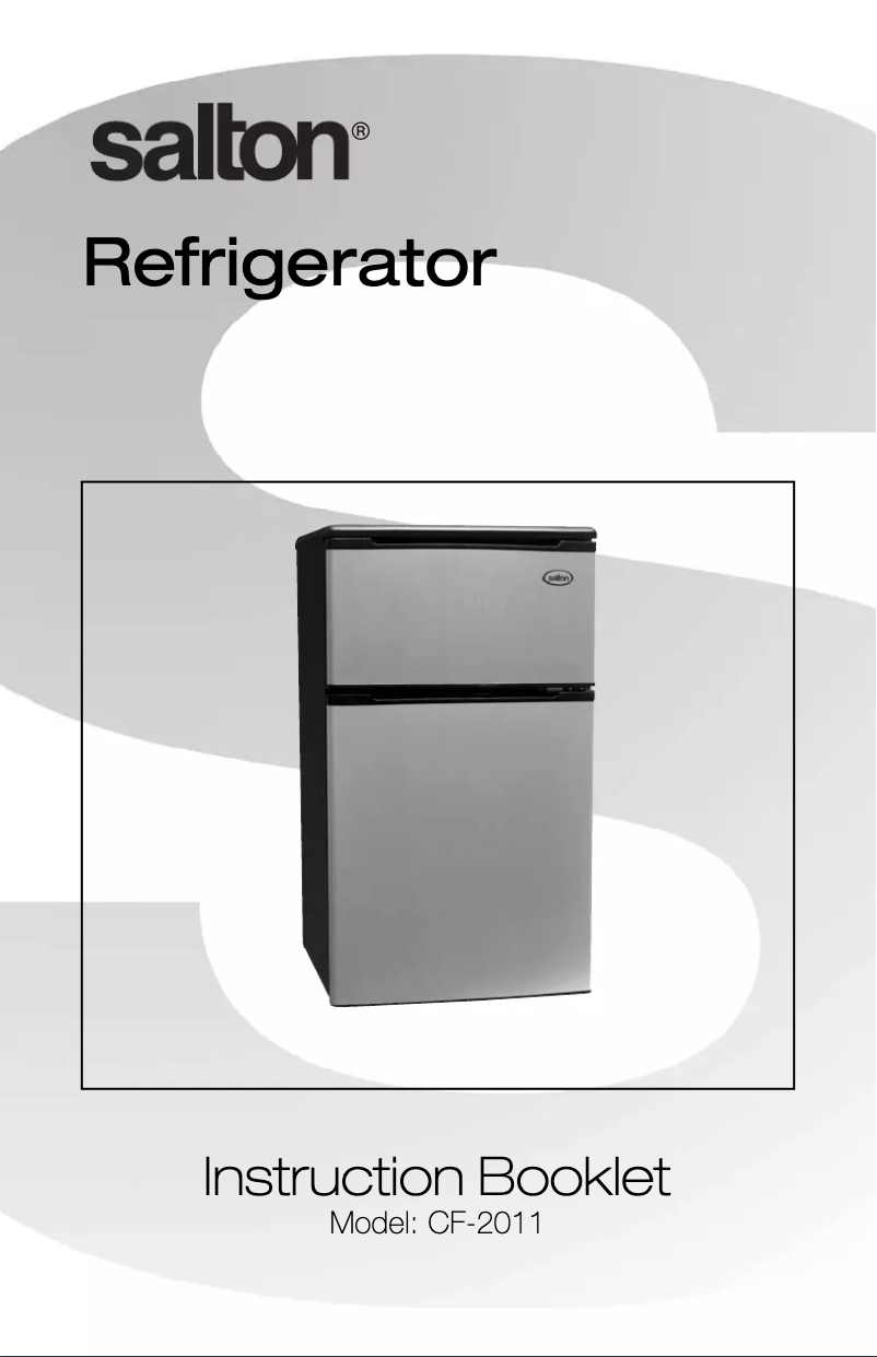 Page 1 of the manual User Manual Salton CF2011