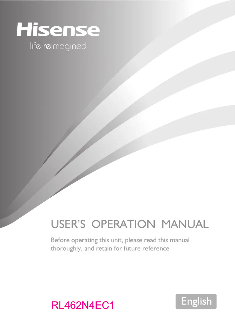 First page image of the manual for RL462N4EC1