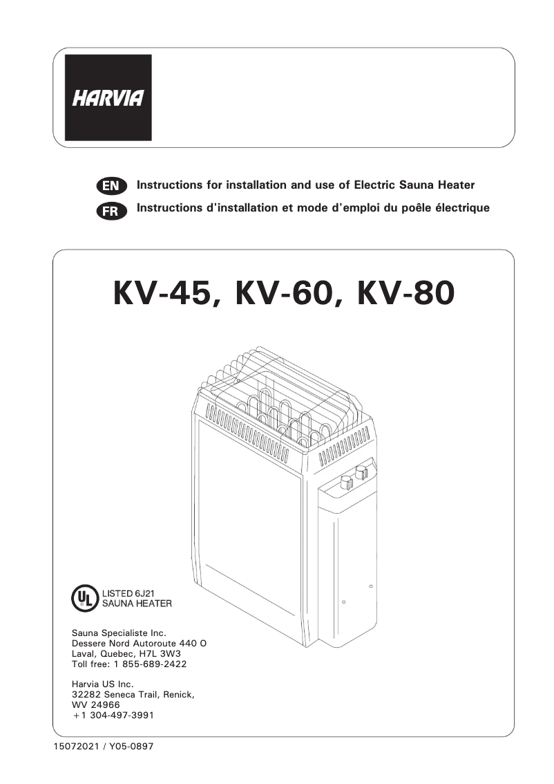 First page image of the manual for KIP KV45 JKV452401