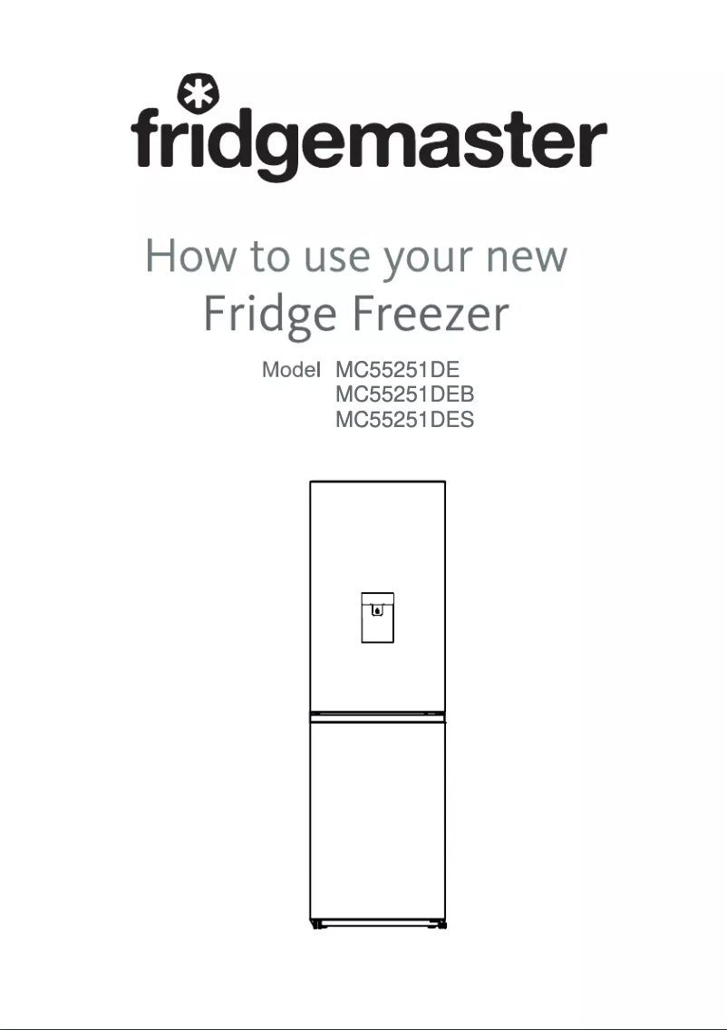 Page 1 of the manual User Manual Fridgemaster MC55251DES