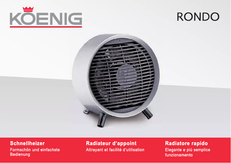 Page 1 de la notice Manuel utilisateur Koenig Rondo B06152