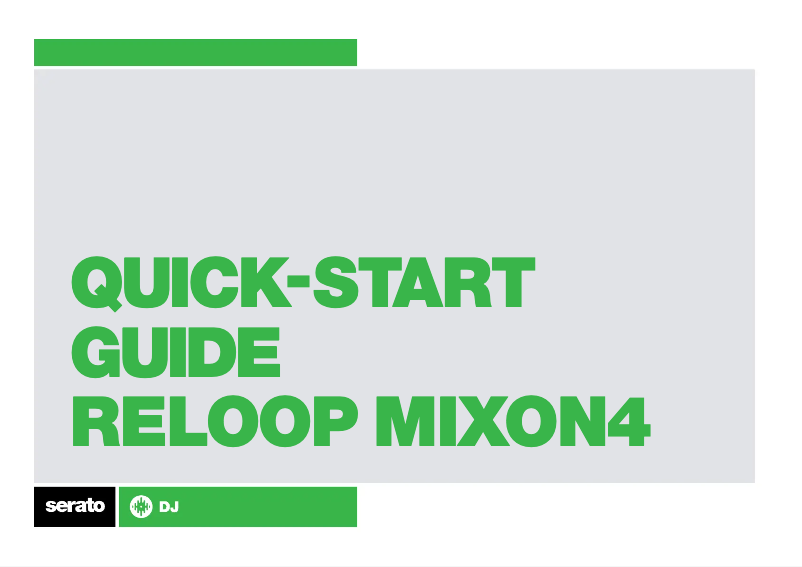 First page image of the manual for Mixon 4