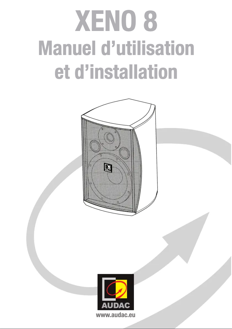 Page 1 of the manual User Manual Audac XENO8