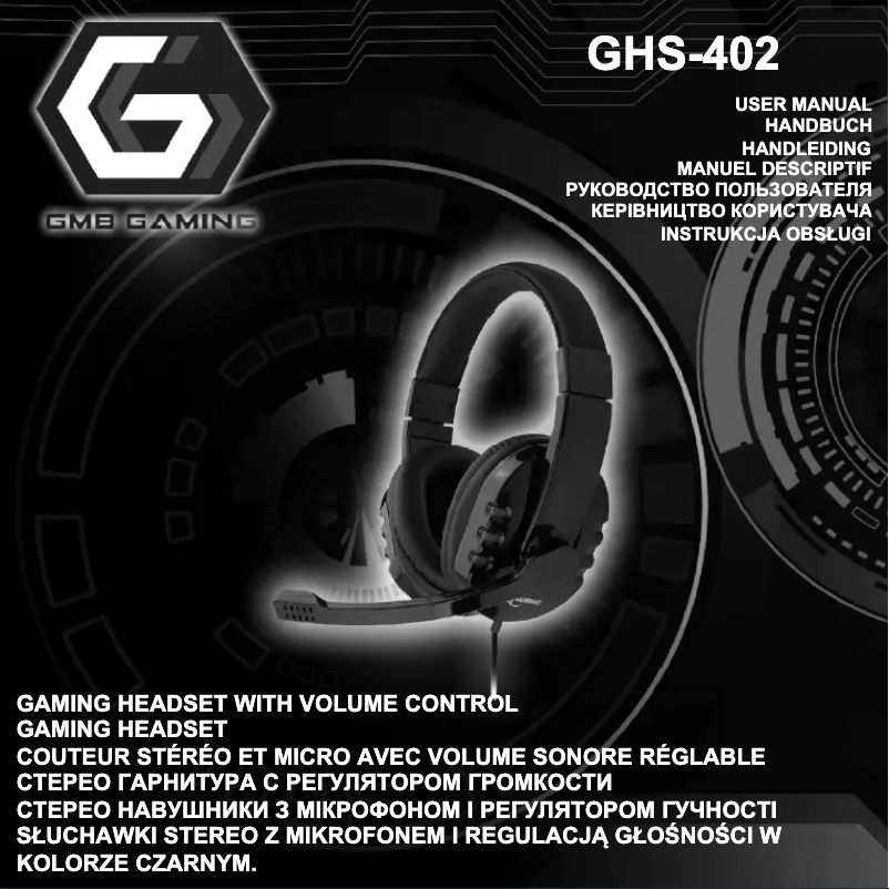 Page 1 of the manual User Manual Gembird GHS-402
