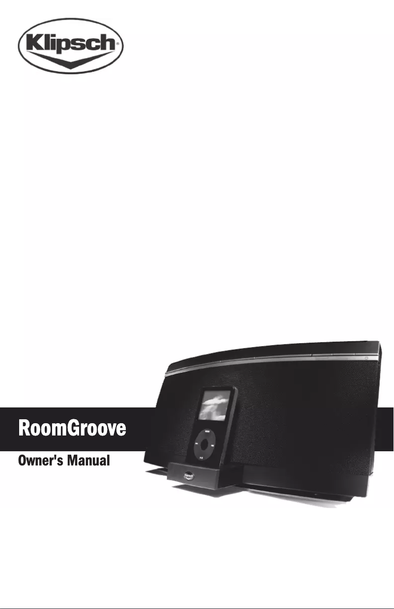 Page 1 of the manual User Manual Klipsch Roomgroove 5V