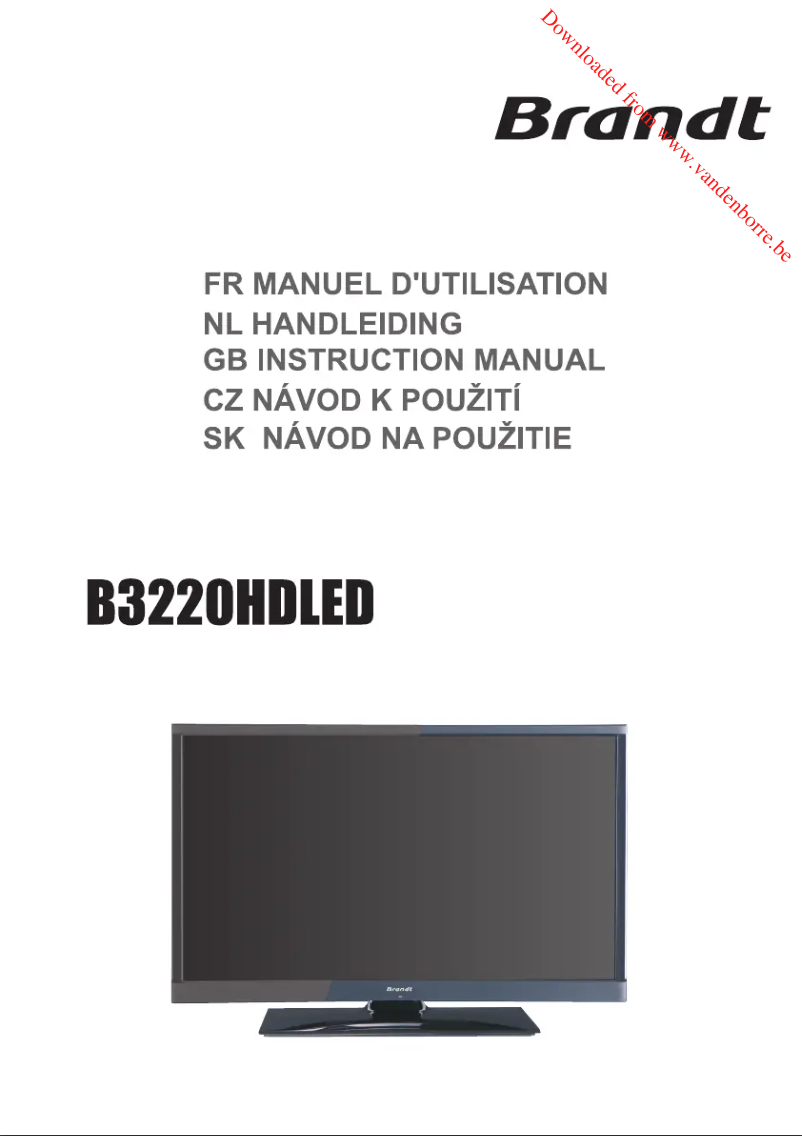 First page image of the manual for B3220HD