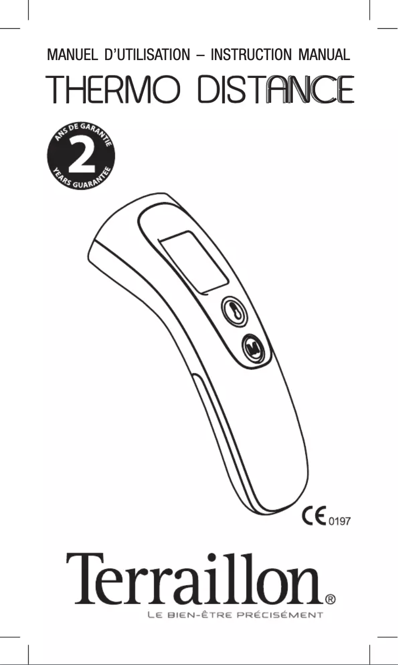 Image de la première page du manuel de l'appareil Thermo Distance HHT73130GB