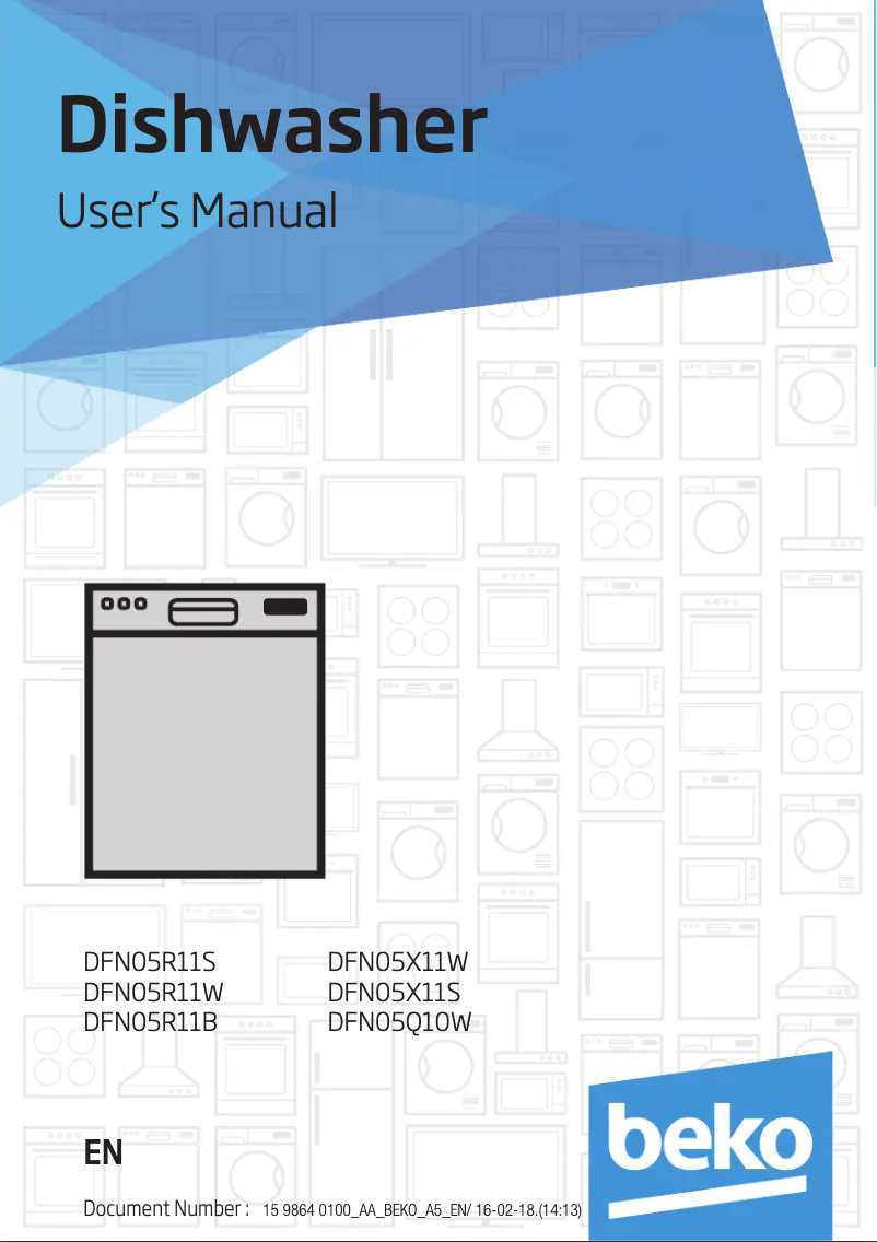 Page 1 of the manual User Manual Beko DFN05R11