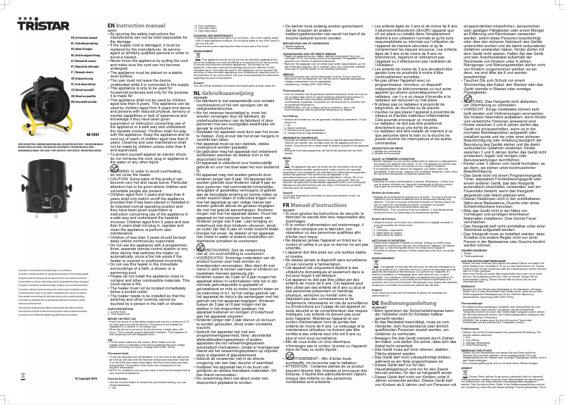 First page image of the manual for KA-5061