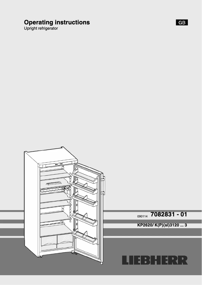 Page 1 of the manual User Manual Liebherr KP3120