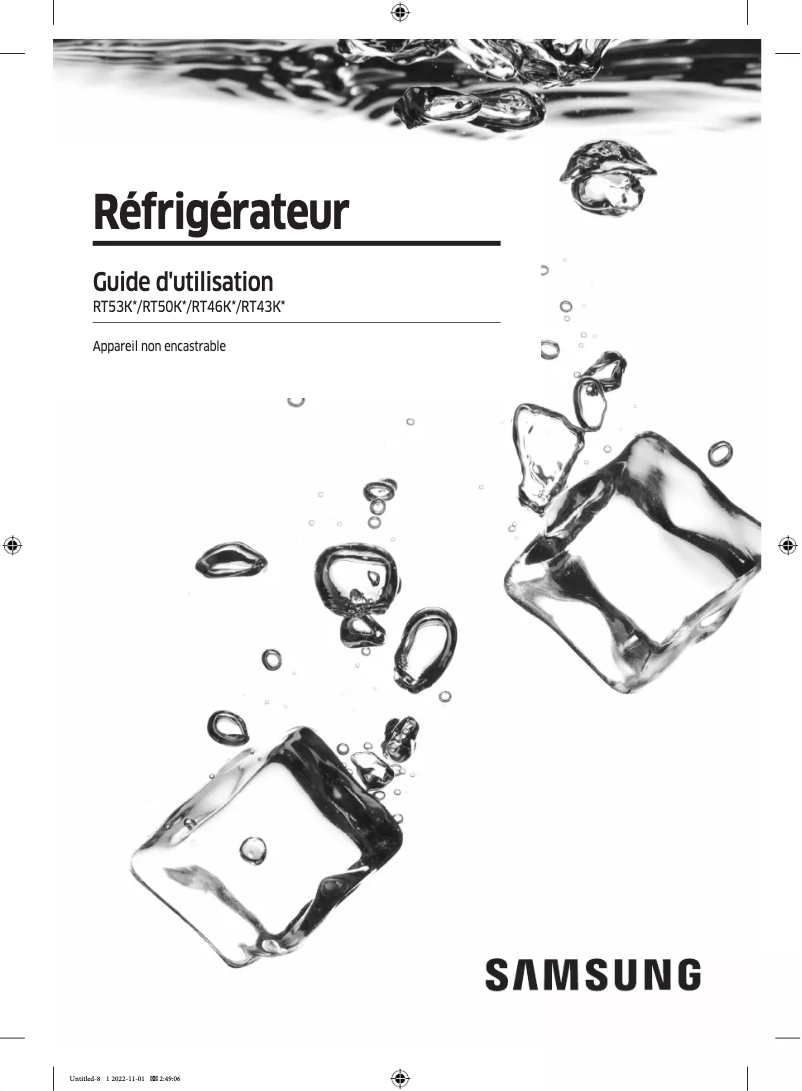 First page image of the manual for RT53K633PSL