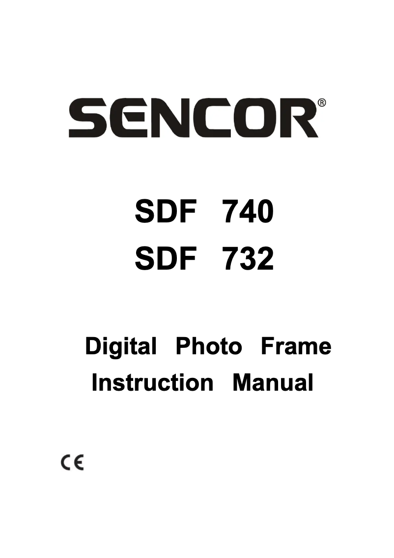 First page image of the manual for SDF 740
