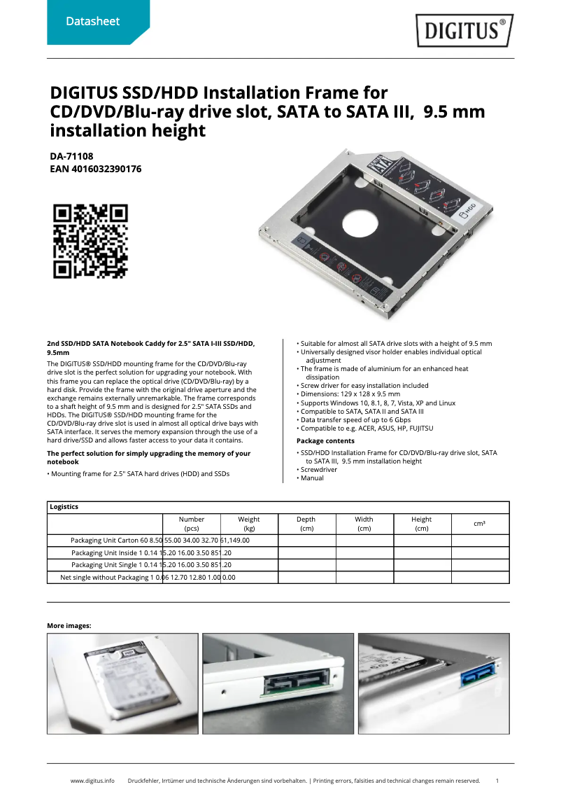 First page image of the manual for DA-71108