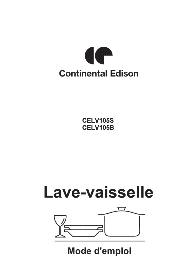Page 1 of the manual User Manual Continental Edison CELV105B