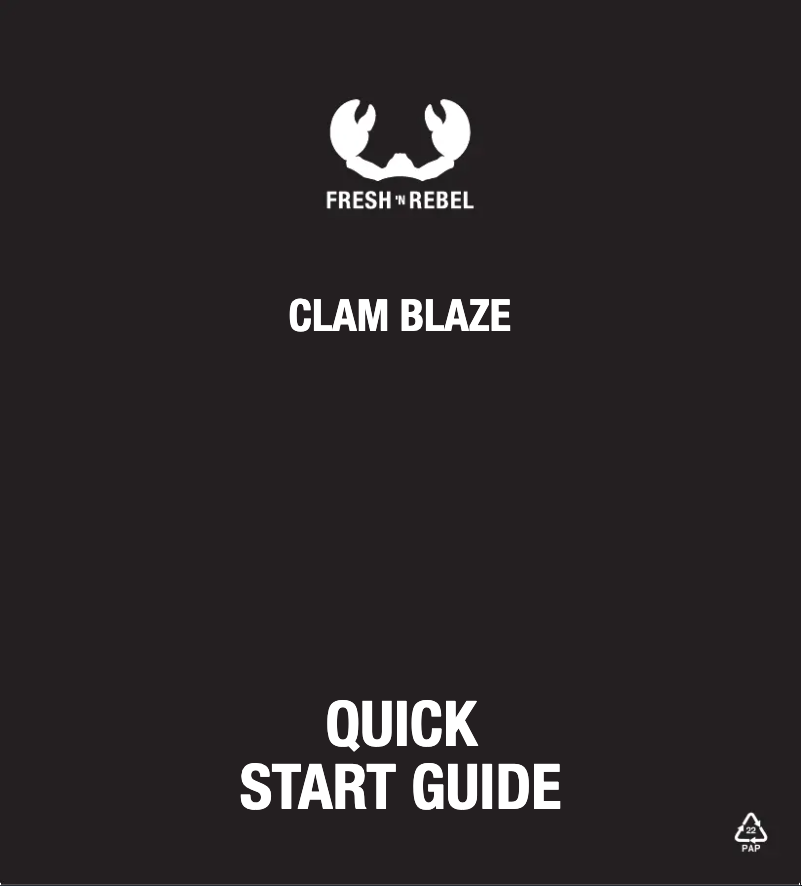 Page 1 of the manual User Manual Fresh 'n Rebel Clam Blaze