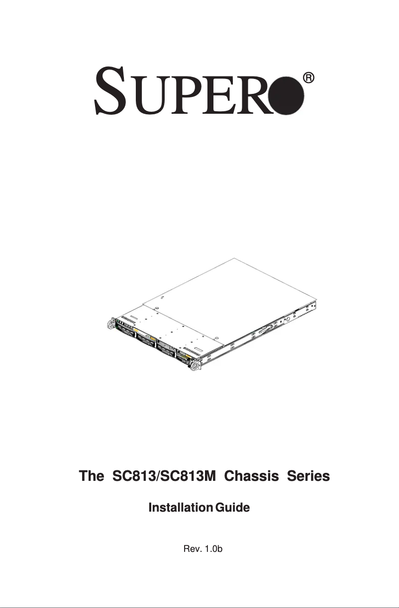 First page image of the manual for SC813MT-410C
