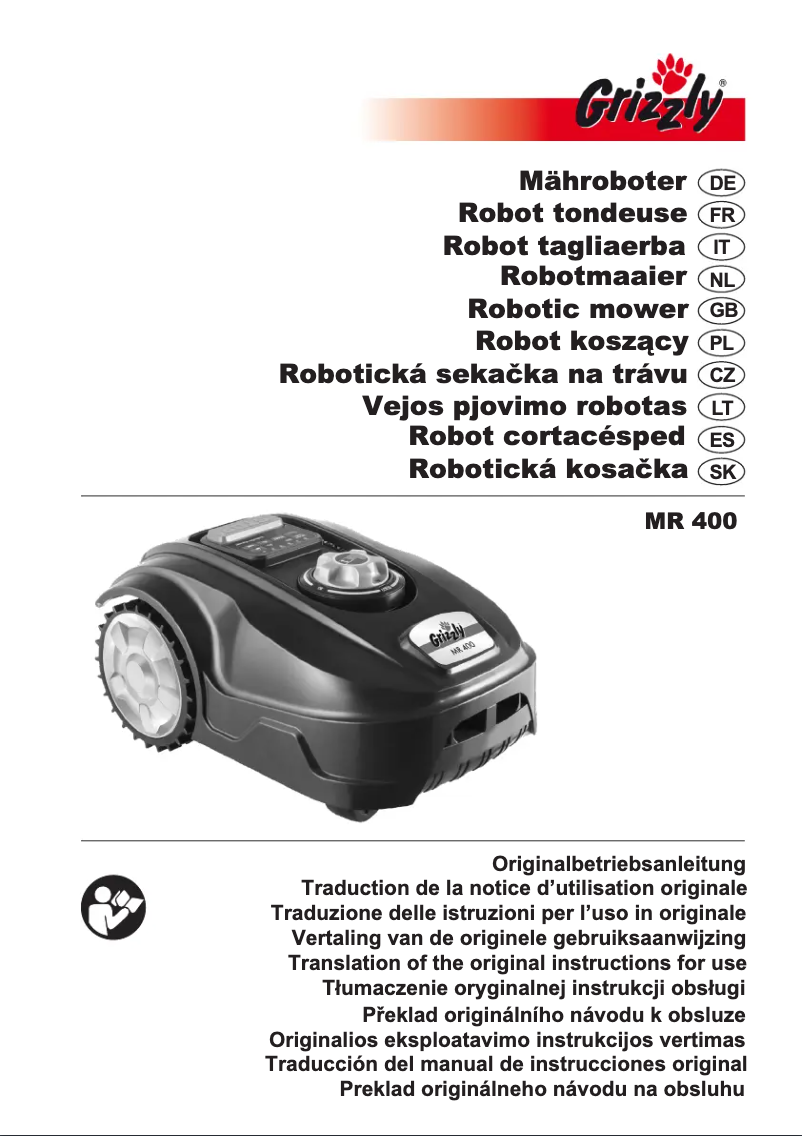Page 1 of the manual User Manual Grizzly MR 400