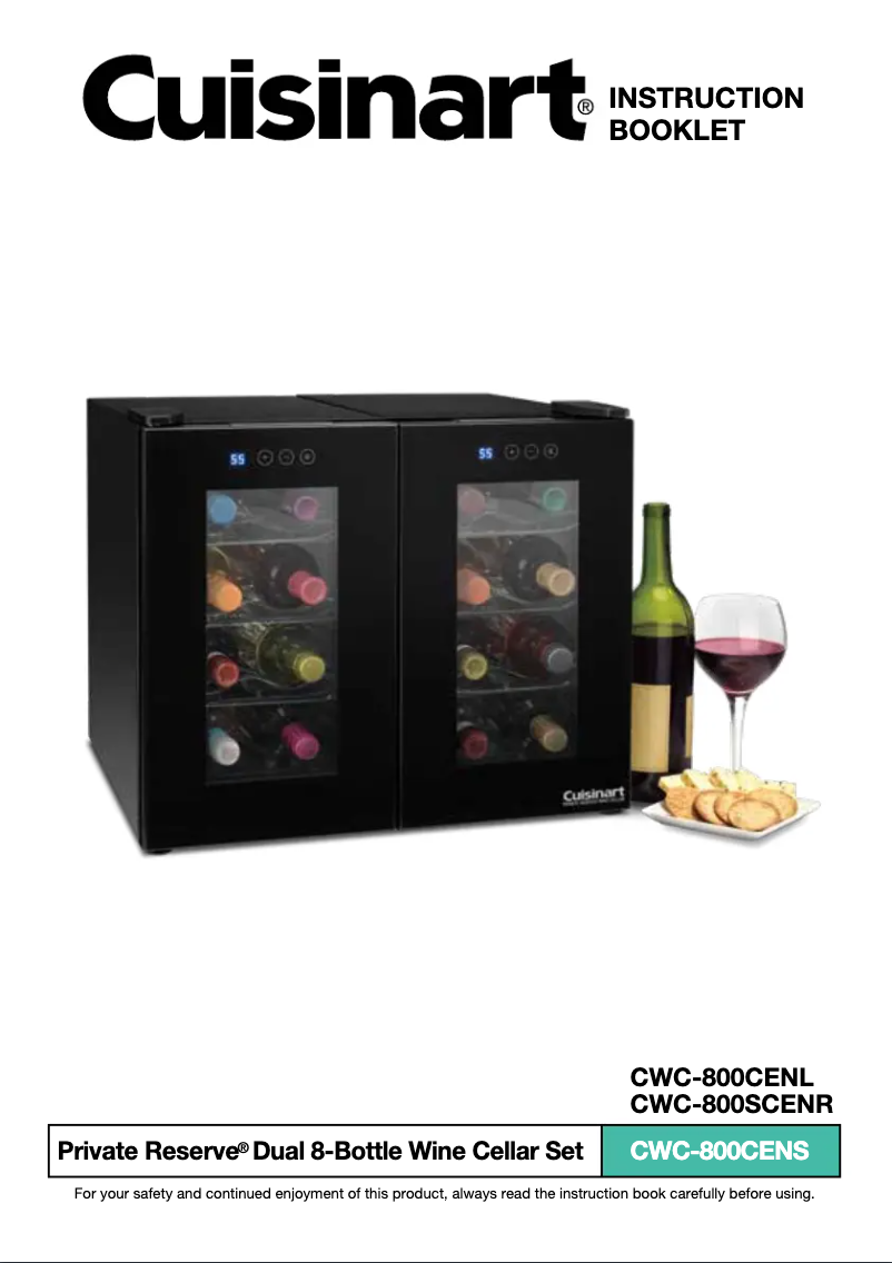 First page image of the manual for Private Reserve CWC-800CEN