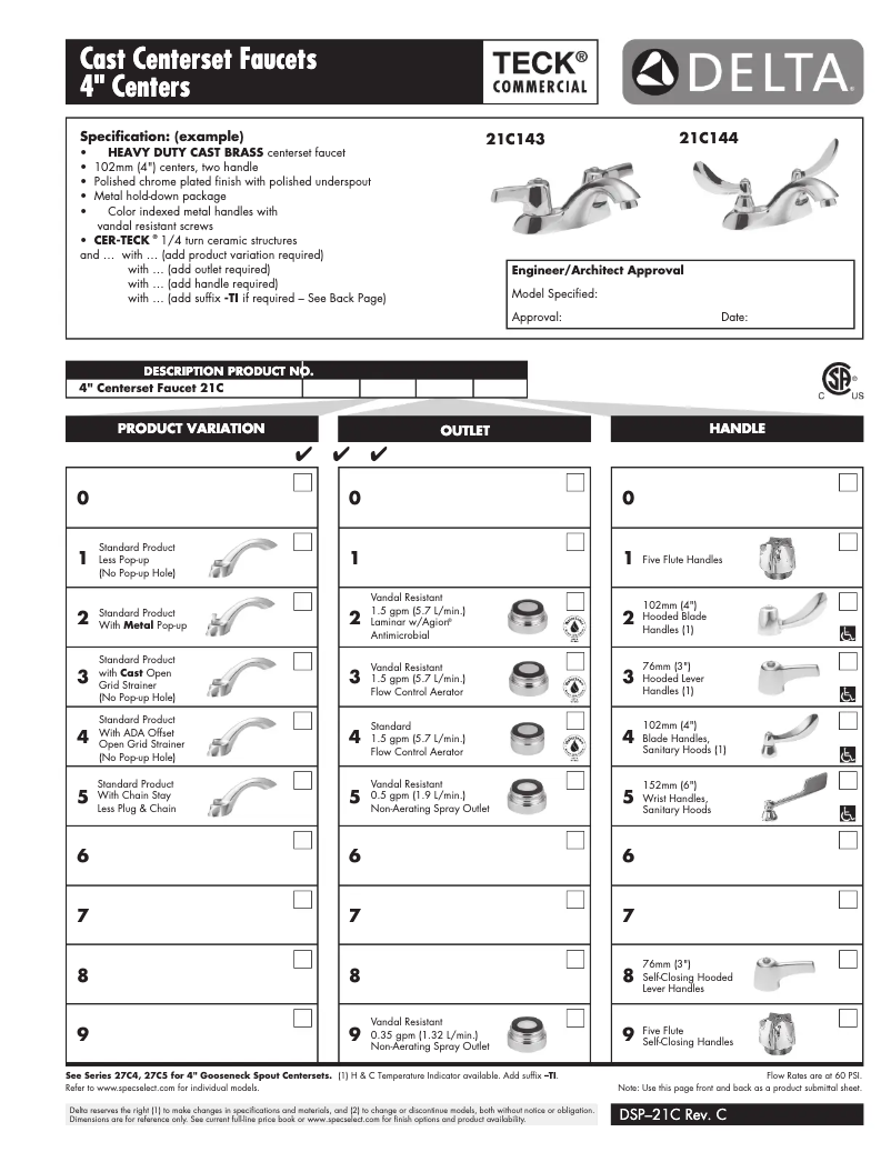 Page 1 of the manual User Manual Delta 21C133