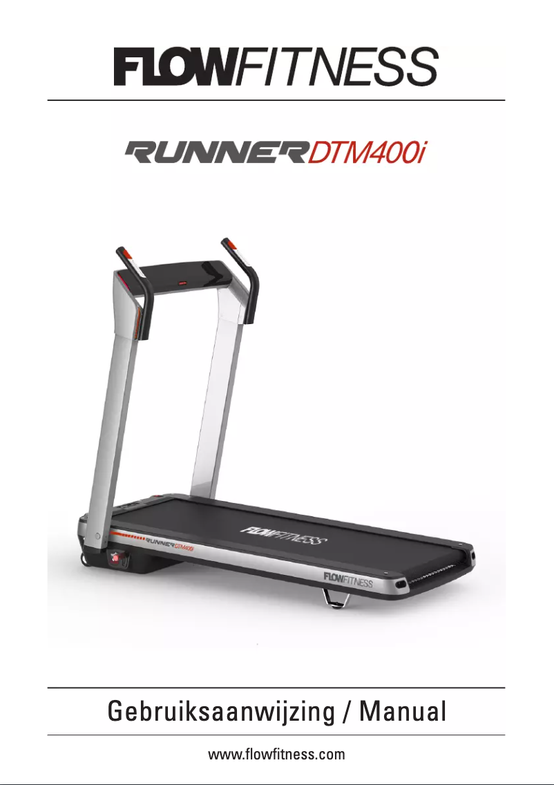 Page 1 of the manual User Manual Flow Fitness Runner DTM400i