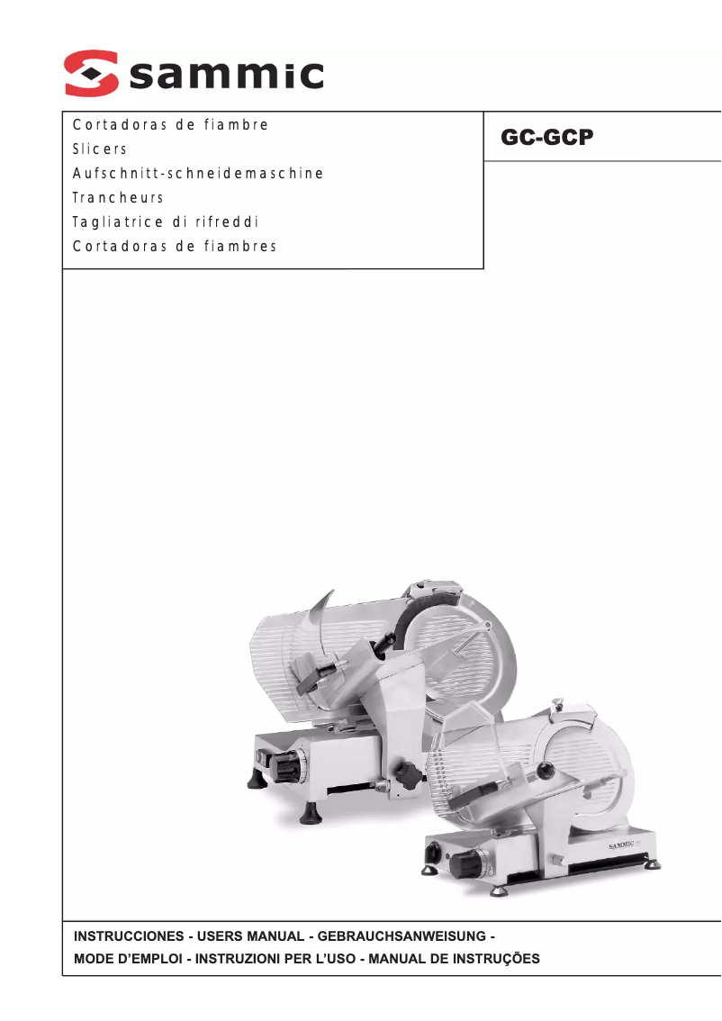 First page image of the manual for GC-250