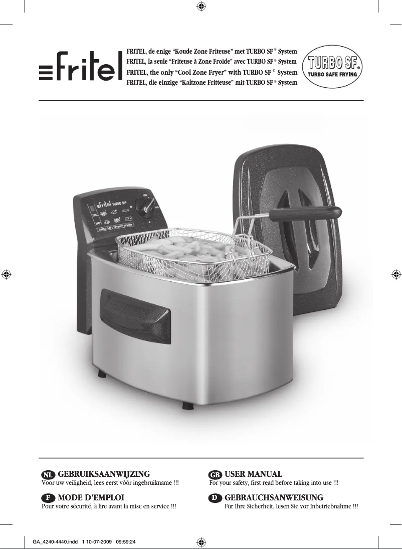 First page image of the manual for TSF 4240