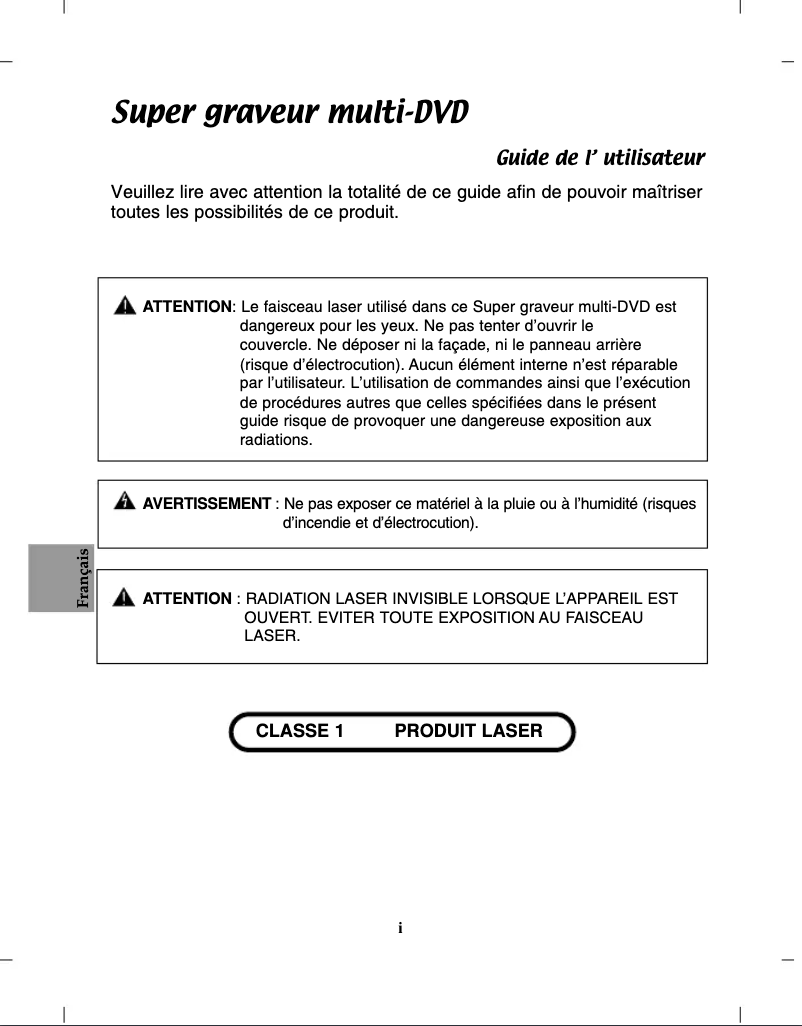 First page image of the manual for GH22NS70