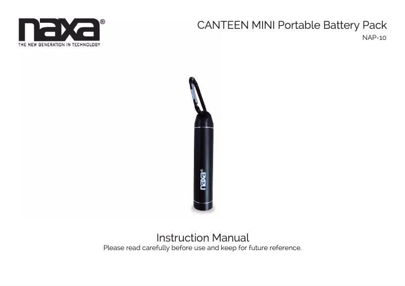 Image de la première page du manuel de l'appareil Canteen Mini NAP-10