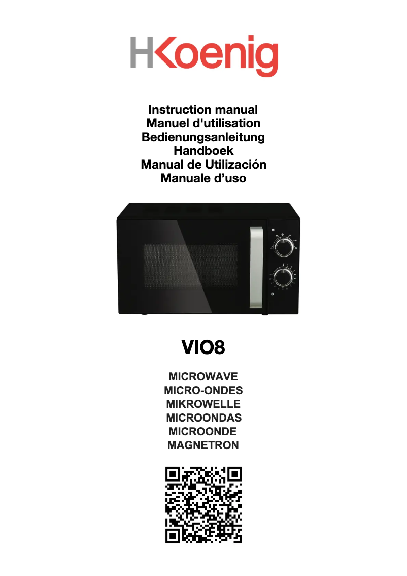 Page 1 of the manual User Manual H.Koenig VIO8