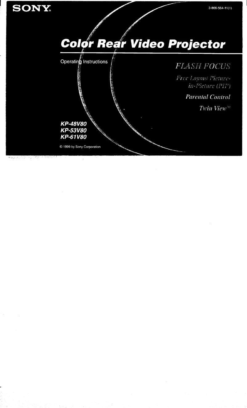 First page image of the manual for KP-61V80