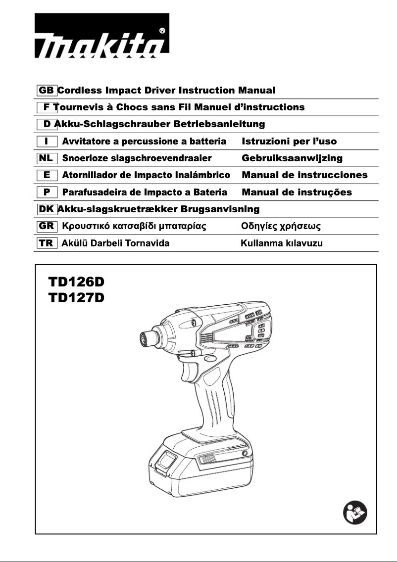 Page 1 of the manual User Manual Makita TD127DWE