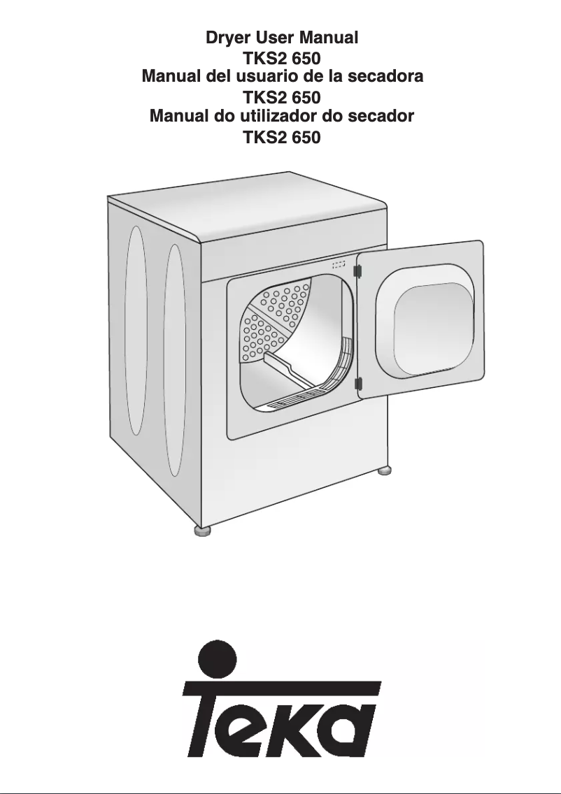 Page 1 of the manual User Manual Teka TKS2 650