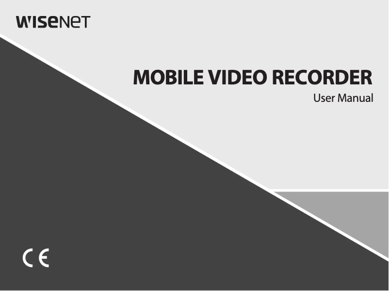 Page 1 of the manual User Manual Wisenet TRM-810S