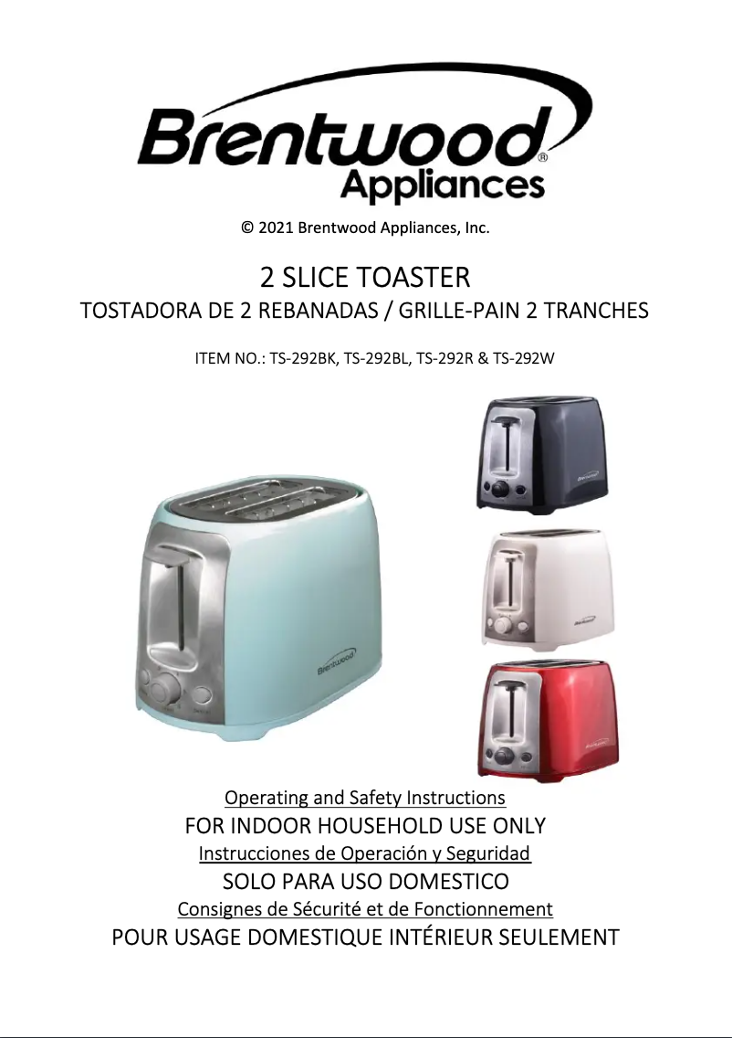 First page image of the manual for TS-292R