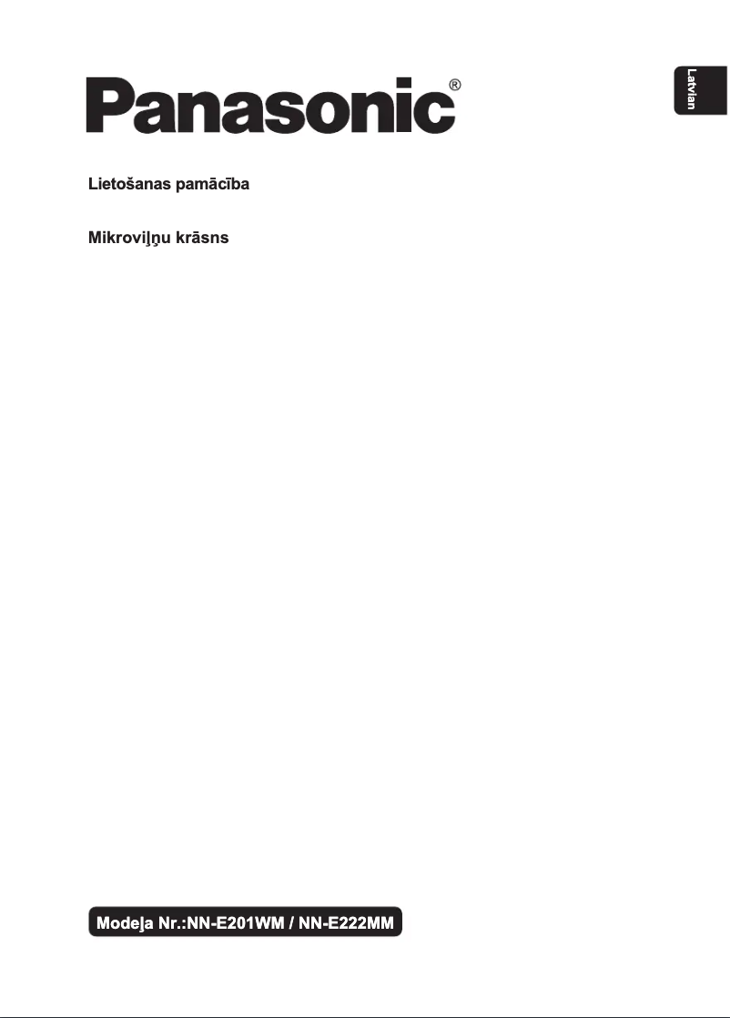 First page image of the manual for NN-E222MM