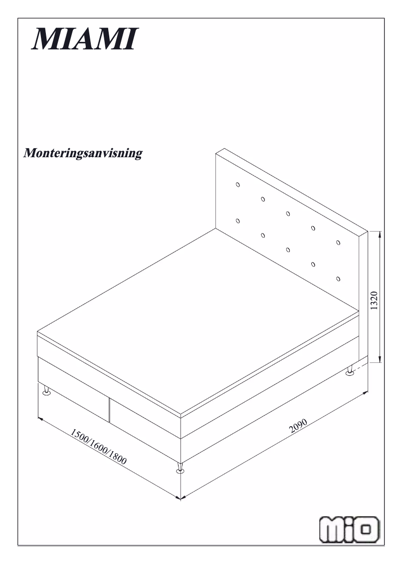 First page image of the manual for Miami