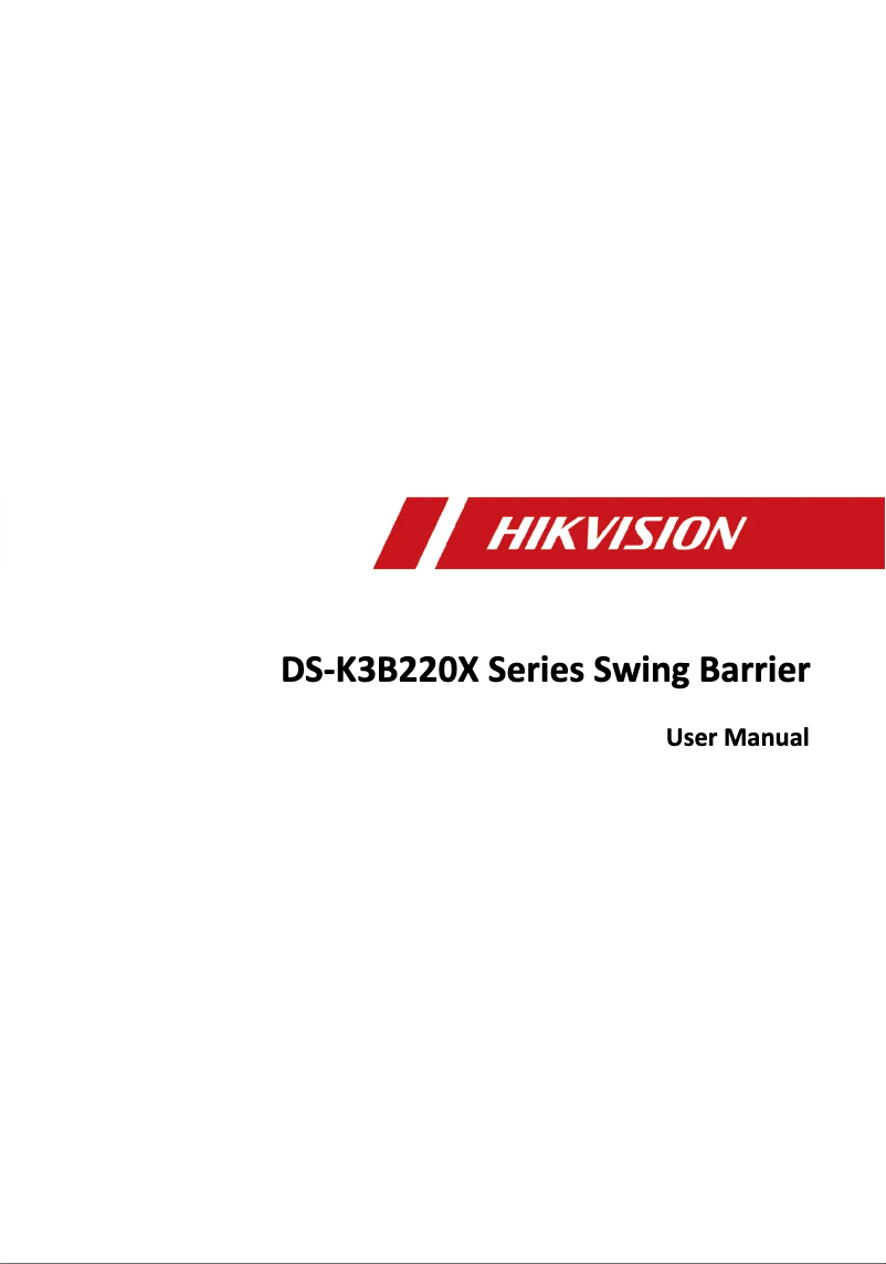 First page image of the manual for DS-K3B220X