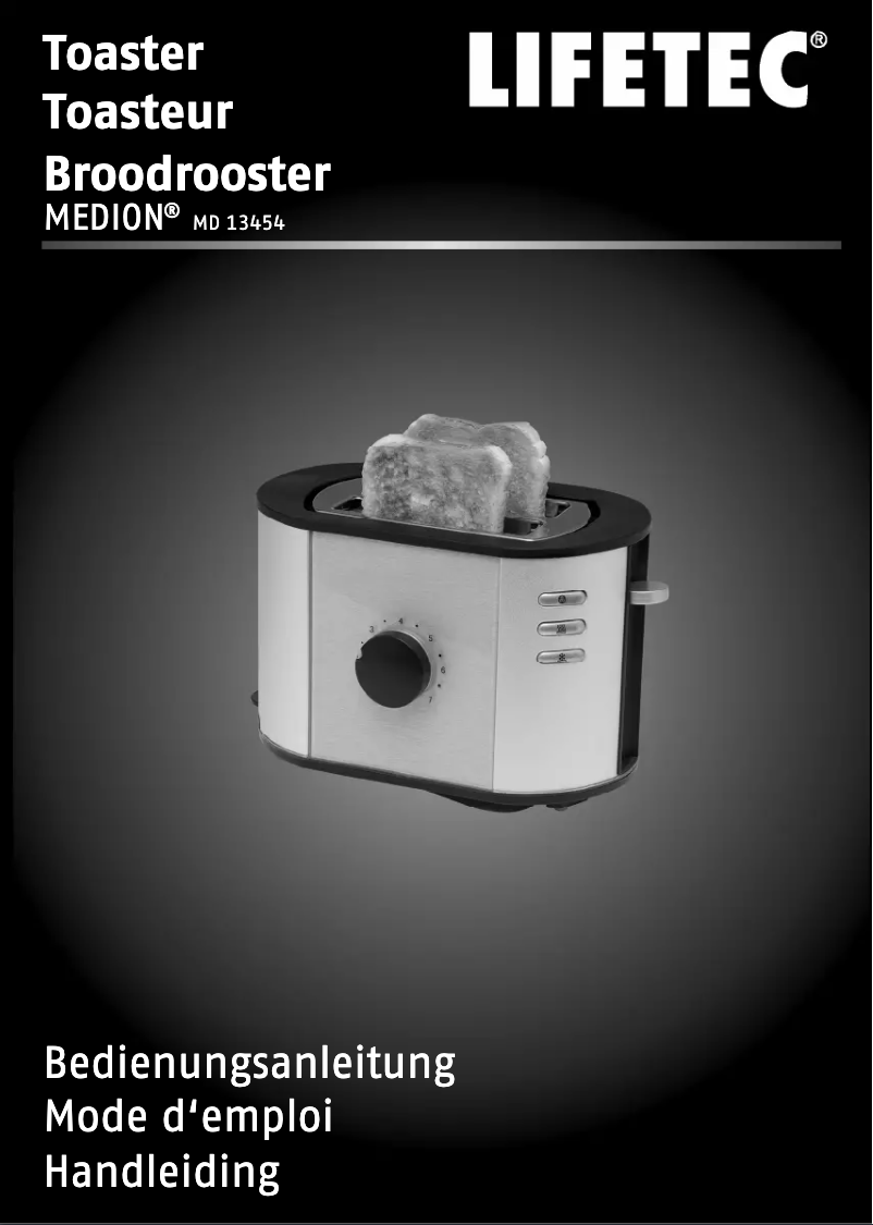 First page image of the manual for MD 13454