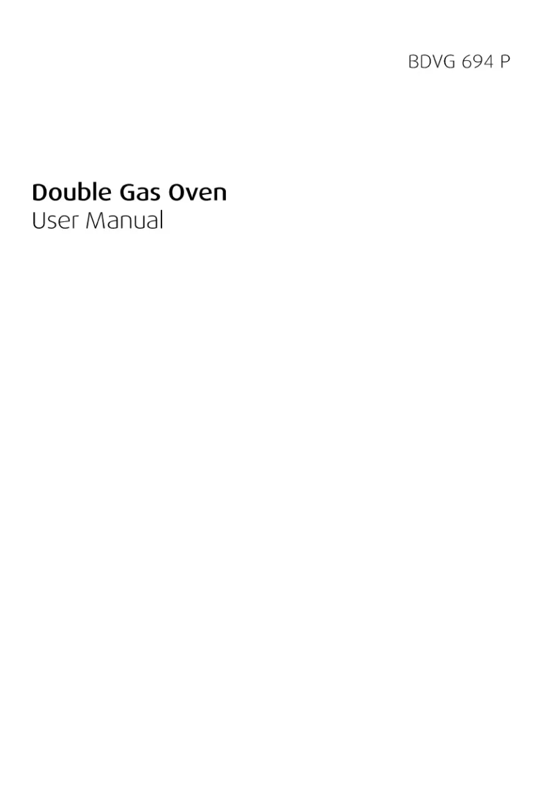 Page 1 of the manual User Manual Beko BDVG694WP