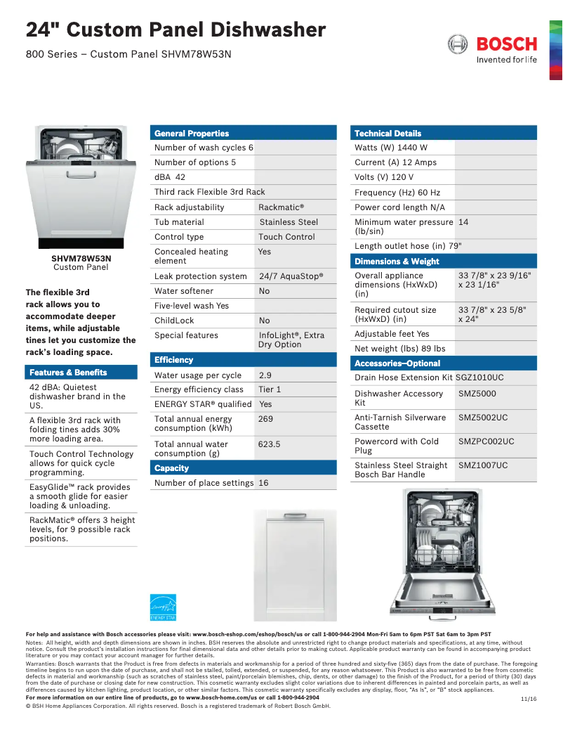 First page image of the manual for SHVM78W53N