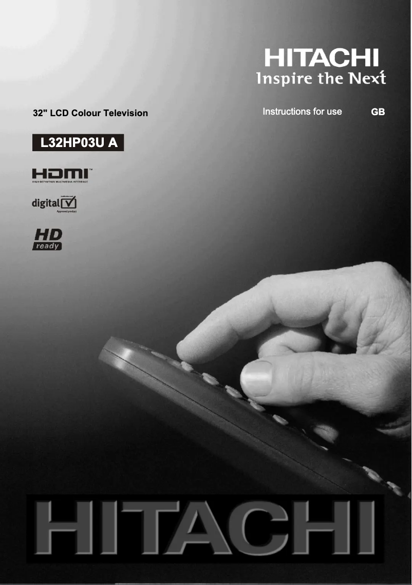 First page image of the manual for L32HP03UA