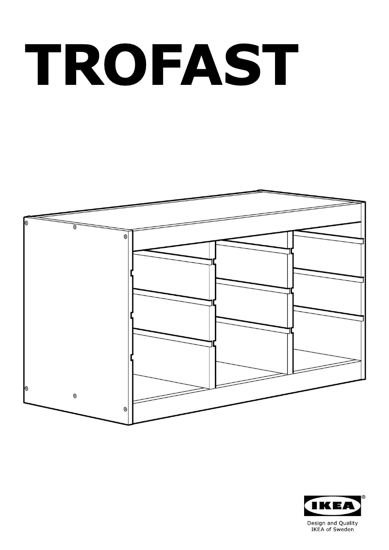 First page image of the manual for TROFAST 303.688.36