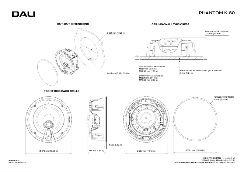 First page image of the manual for Phantom K-80
