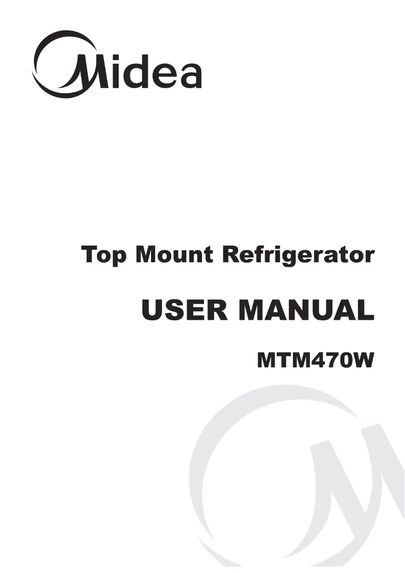 First page image of the manual for MTM470W