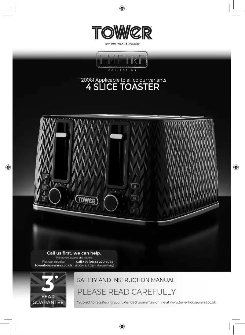 Image de la première page du manuel de l'appareil Empire T20061