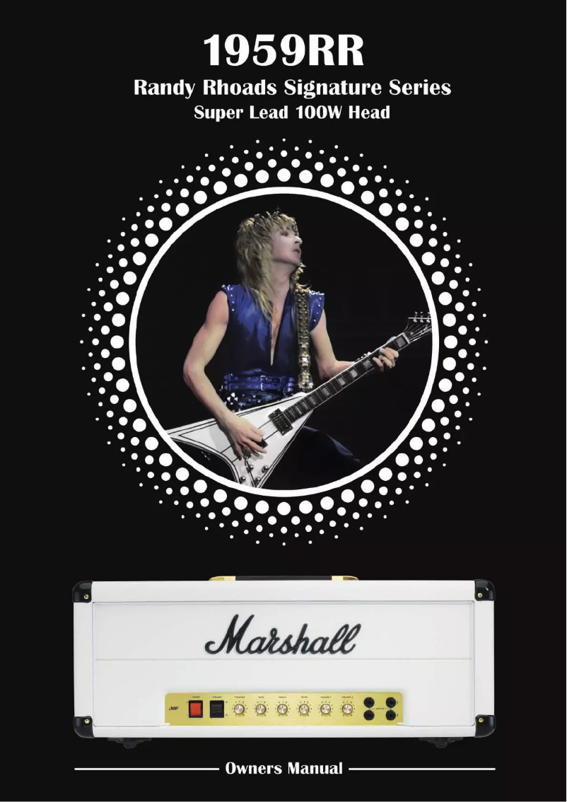 Page 1 de la notice Manuel utilisateur Marshall 1959RR